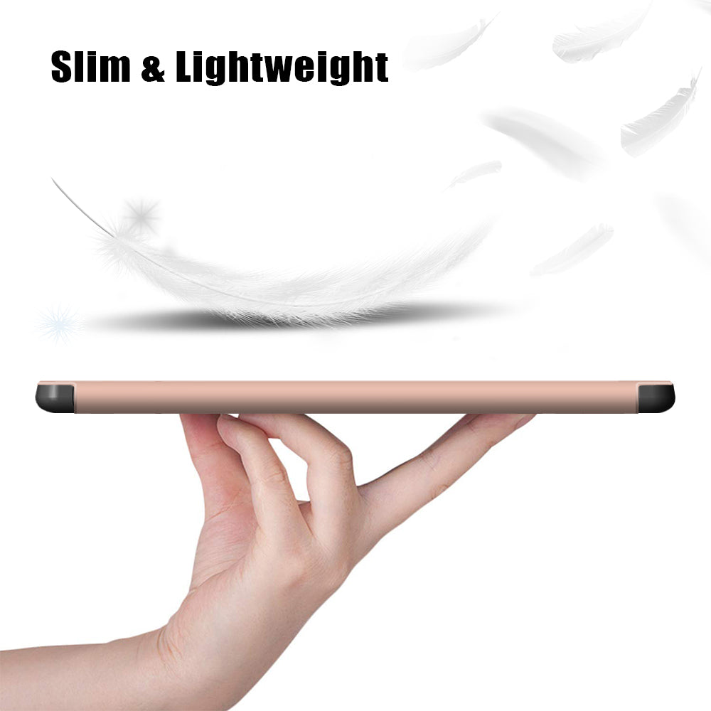 Tri-fold Stand Design TPU + PU Leather Cover with Pen Slot for Samsung Galaxy Tab S7 FE T736/Tab S7 Plus/Tab S8+