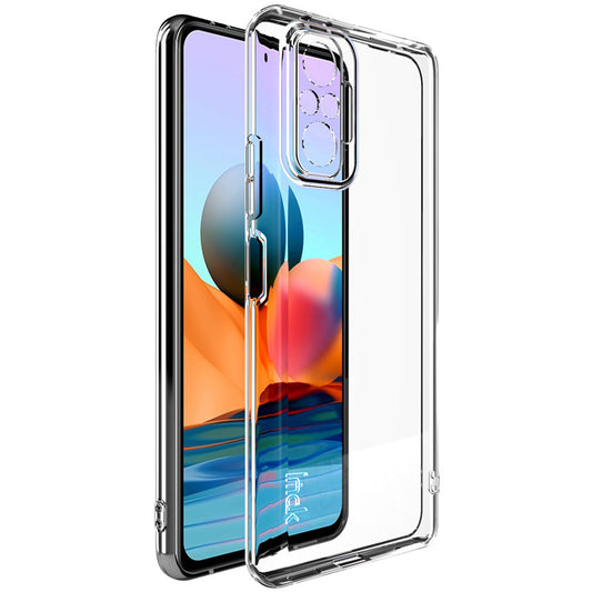 IMAK UX-5 Series Wear-Resistant Well-Protected Flexible Transparent TPU Case for Xiaomi Redmi Note 10 Pro (India)/Note 10 Pro Max