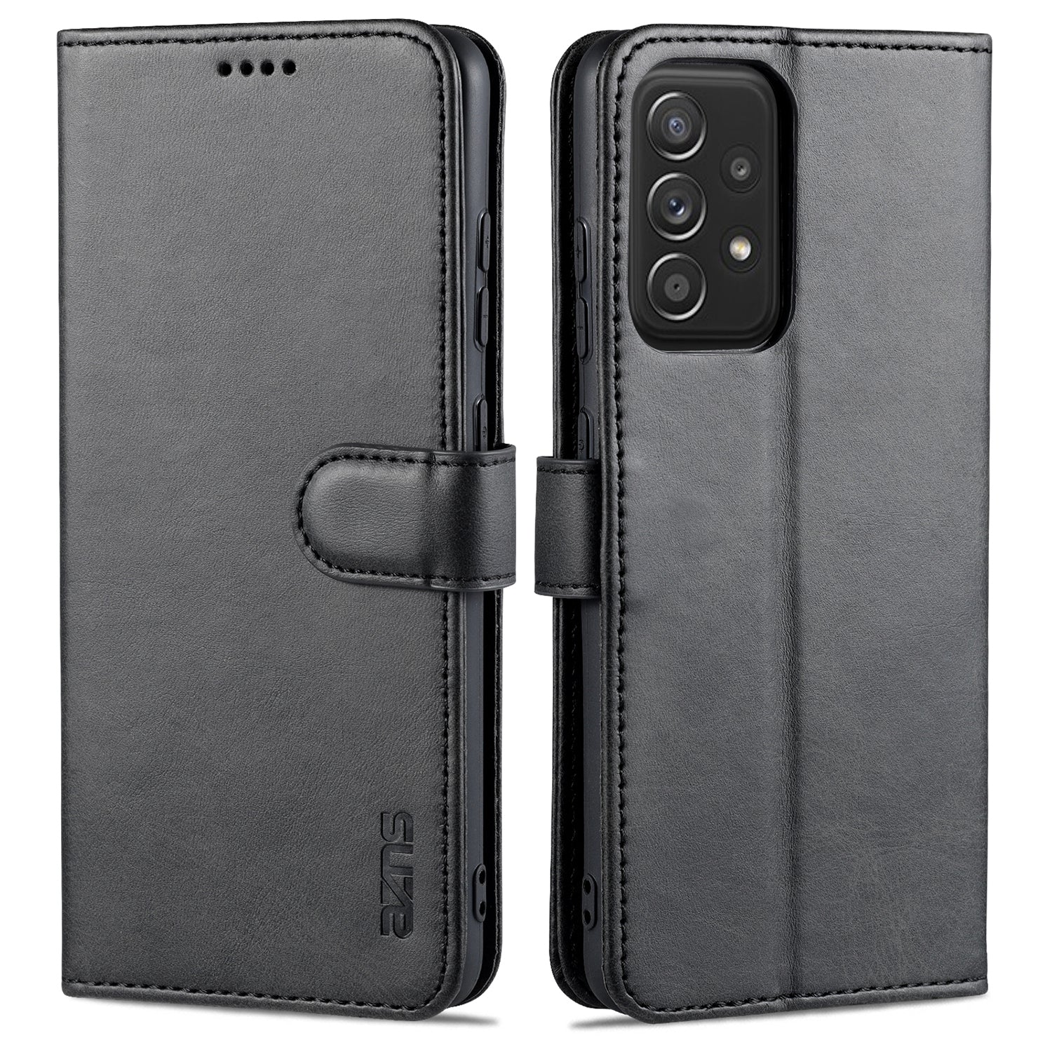 AZNS PU Leather Phone Cover Case with Wallet for Samsung Galaxy A52 4G/5G / A52s 5G