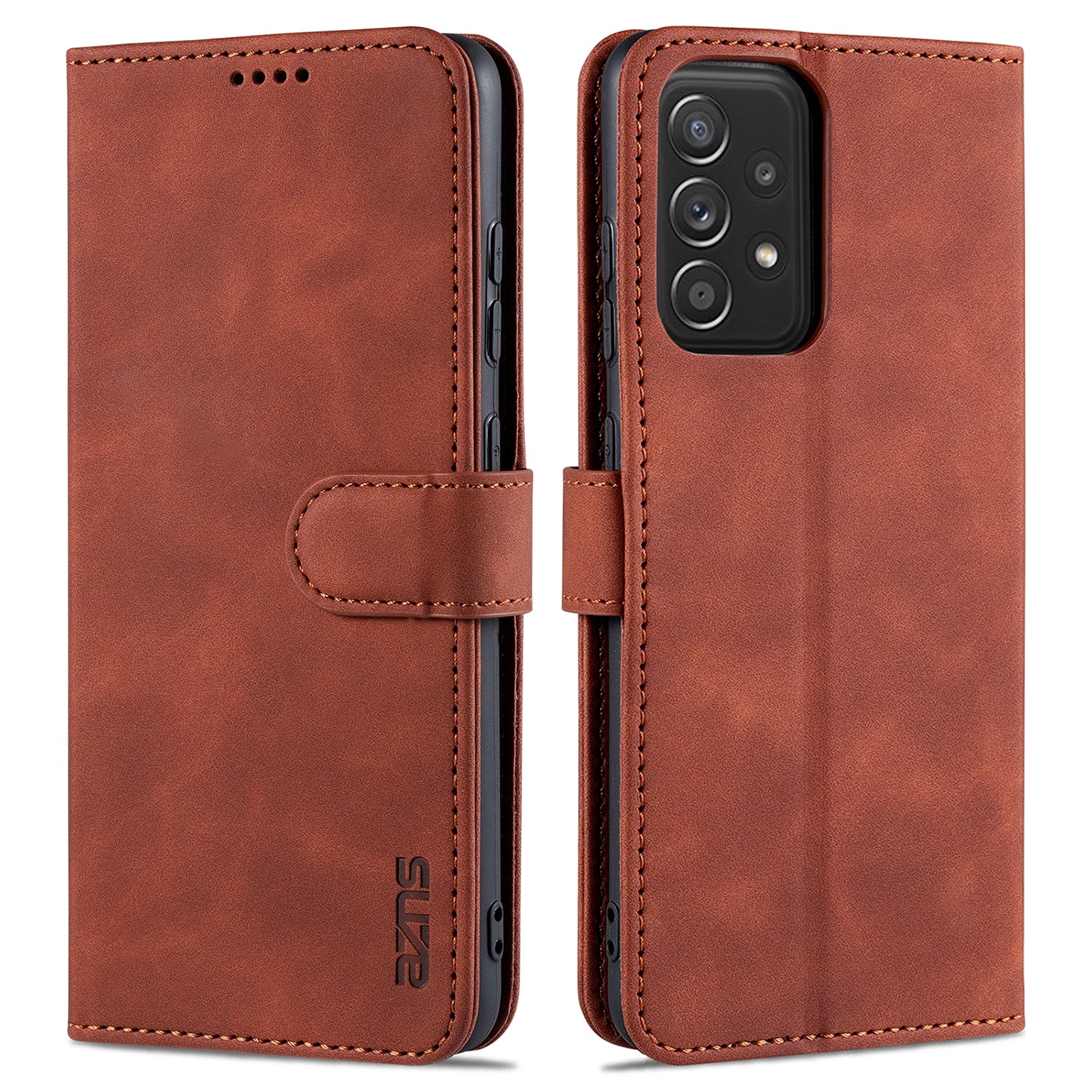 AZNS PU Leather Phone Cover Case with Wallet for Samsung Galaxy A52 4G/5G / A52s 5G