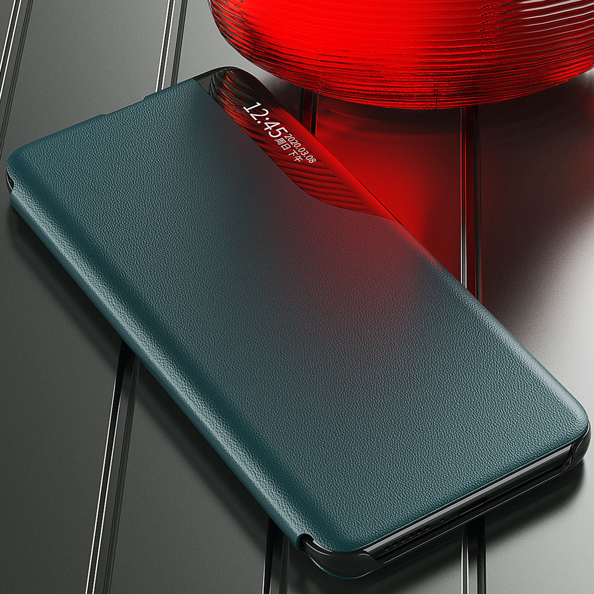Full Protection Flip Leather View Window Phone Stand Case Cover for Samsung Galaxy S21 FE