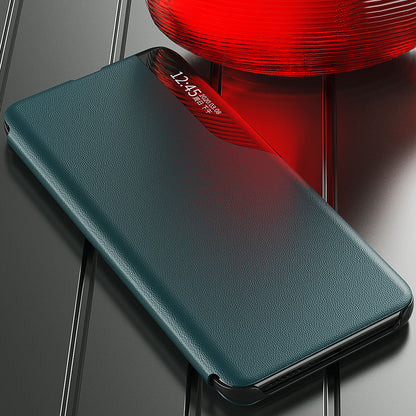 Full Protection Flip Leather View Window Phone Stand Case Cover for Samsung Galaxy S21 FE