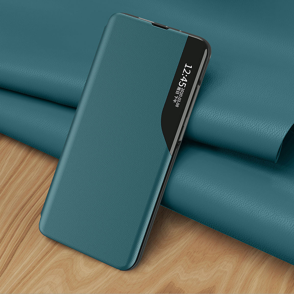 Full Protection Flip Leather View Window Phone Stand Case Cover for Samsung Galaxy S21 FE