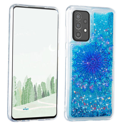Stylish Pattern Printing Shiny Powder Quicksand TPU Case for Samsung Galaxy A52 4G/5G / A52s 5G