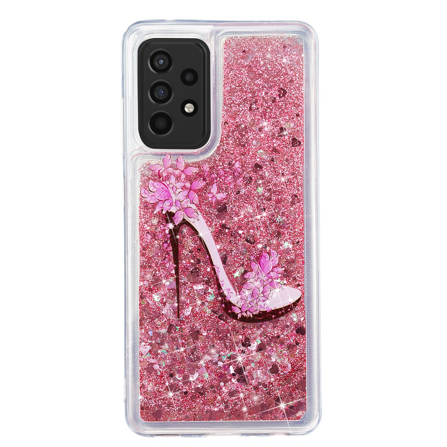 Stylish Pattern Printing Shiny Powder Quicksand TPU Case for Samsung Galaxy A52 4G/5G / A52s 5G