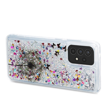 Stylish Pattern Printing Shiny Powder Quicksand TPU Case for Samsung Galaxy A52 4G/5G / A52s 5G