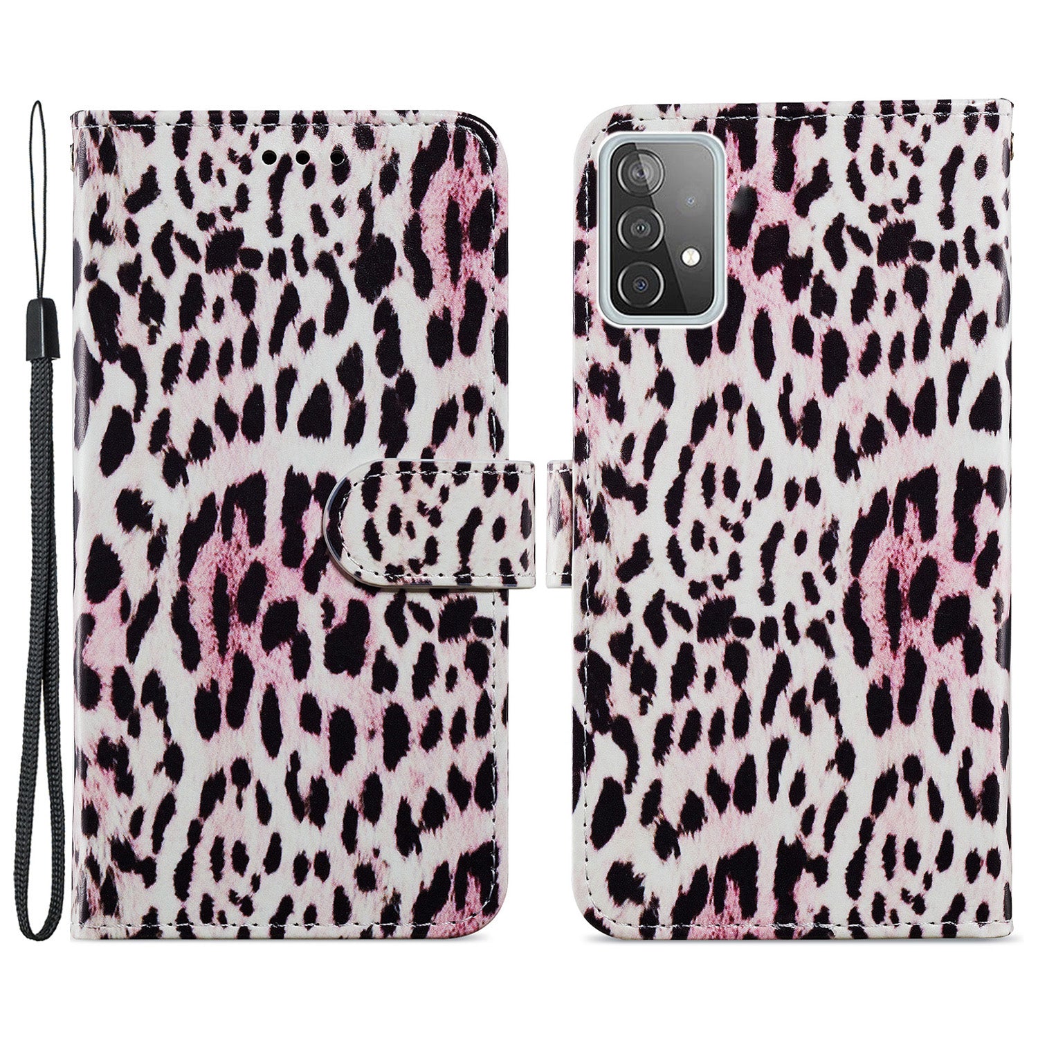 Pattern Printing Magnetic Clasp Wallet Design Leather Phone Case Cover with Stand for Samsung Galaxy A52 4G/5G / A52s 5G