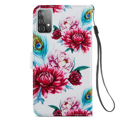 Pattern Printing Magnetic Clasp Wallet Design Leather Phone Case Cover with Stand for Samsung Galaxy A52 4G/5G / A52s 5G