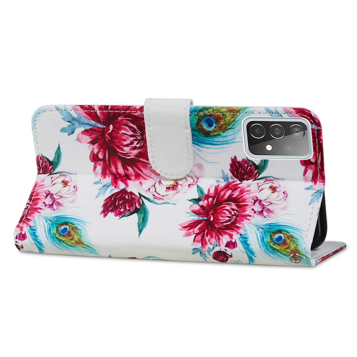 Pattern Printing Magnetic Clasp Wallet Design Leather Phone Case Cover with Stand for Samsung Galaxy A52 4G/5G / A52s 5G