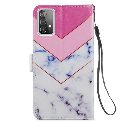 Pattern Printing Magnetic Clasp Wallet Design Leather Phone Case Cover with Stand for Samsung Galaxy A52 4G/5G / A52s 5G