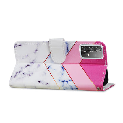 Pattern Printing Magnetic Clasp Wallet Design Leather Phone Case Cover with Stand for Samsung Galaxy A52 4G/5G / A52s 5G