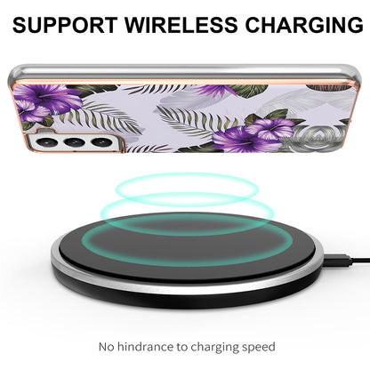 A Series Anti-Scratch Electroplating Slim TPU Drop Protection Cell Phone Case for Samsung Galaxy S21+ 5G