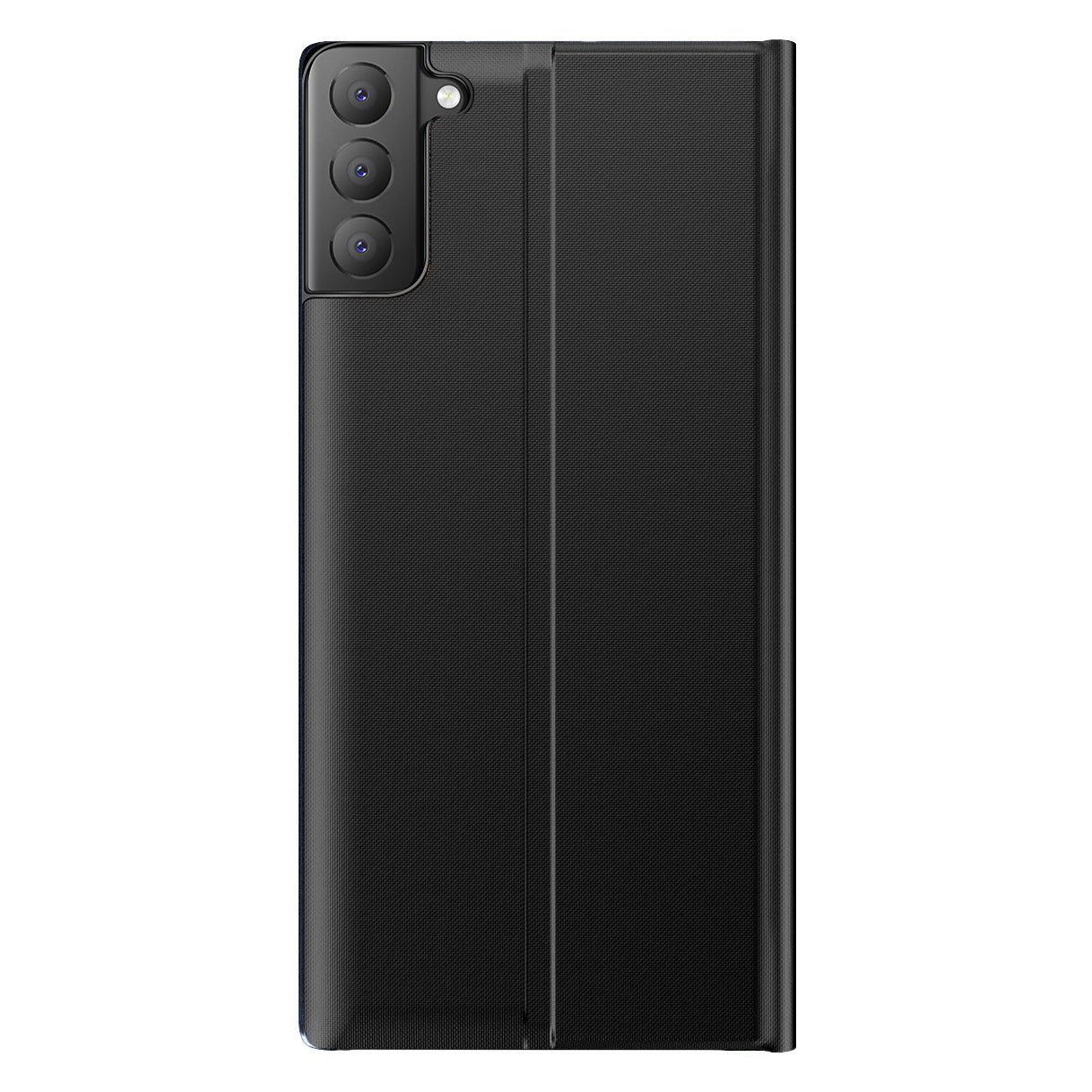 View Window Anti-fall Leather Protective Shell with Stand for Samsung Galaxy S21 FE