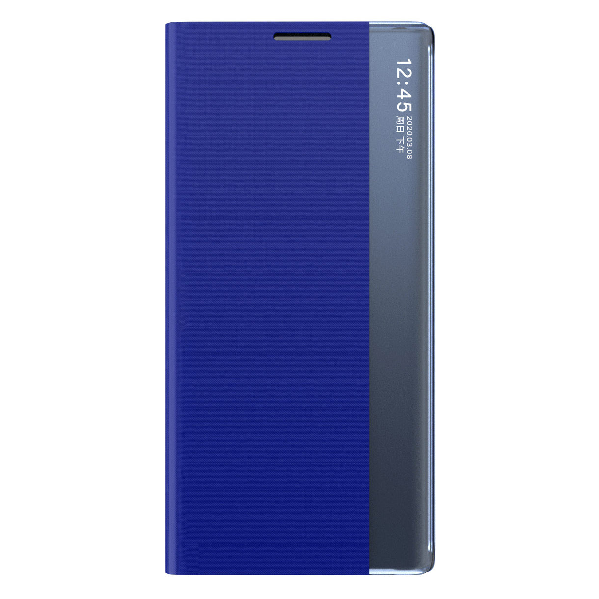 View Window Anti-fall Leather Protective Shell with Stand for Samsung Galaxy S21 FE