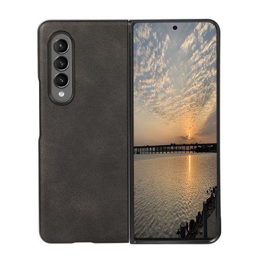 Leather Coated Phone Cover Case for Samsung Galaxy Z Fold3 5G