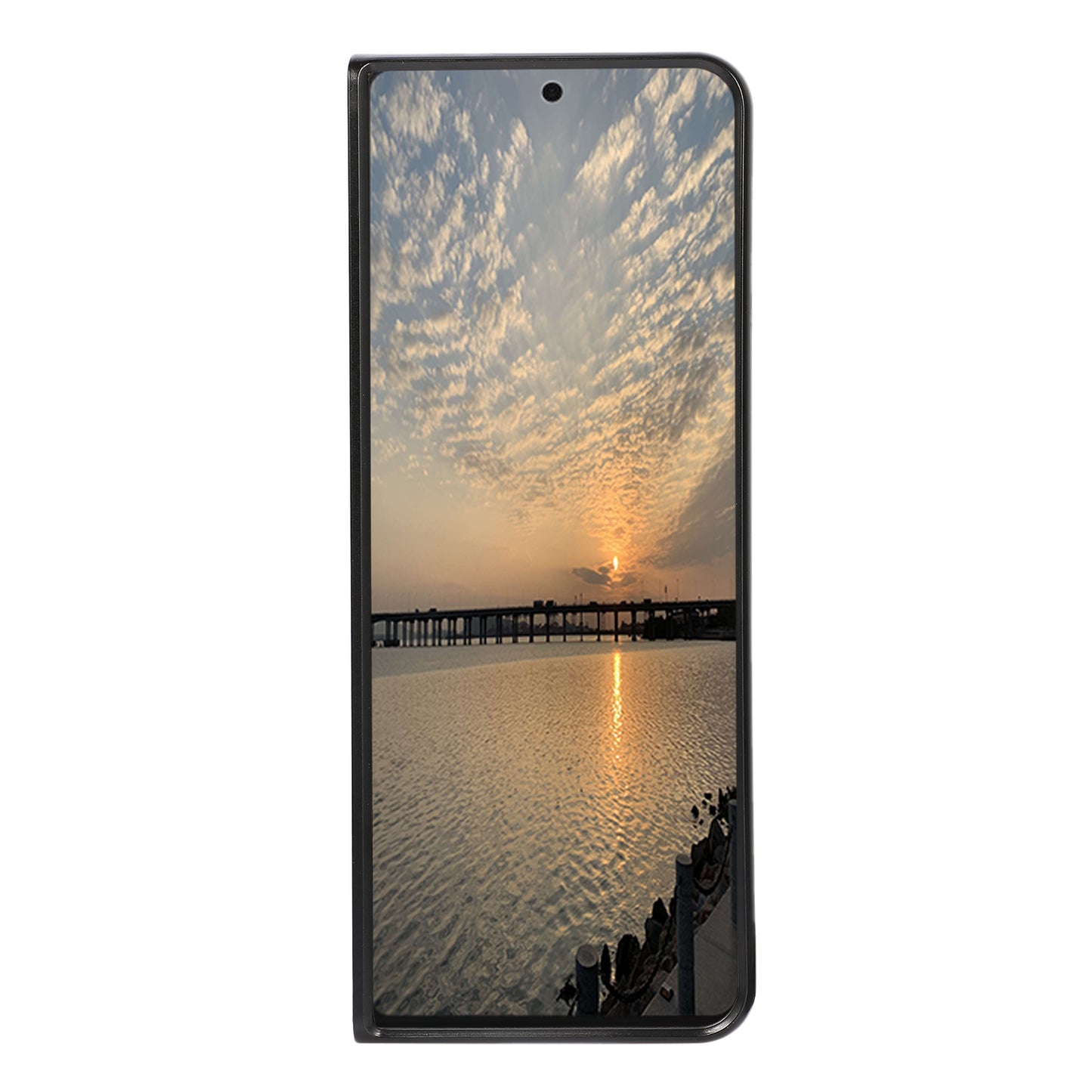 Leather Coated Phone Cover Case for Samsung Galaxy Z Fold3 5G