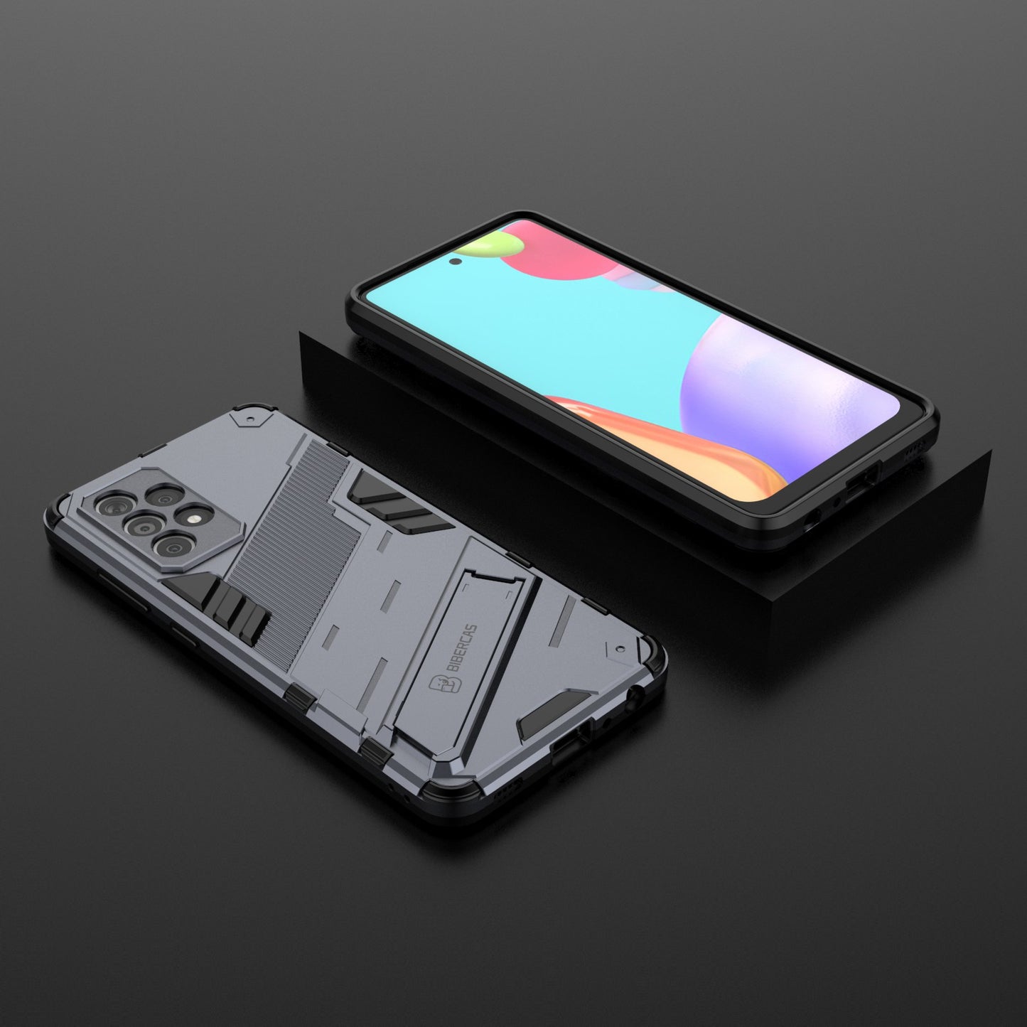 Armor Shockproof Military Hard PC + TPU Bumper Hybrid Protective Cover for Samsung Galaxy A52 4G/5G / A52s 5G