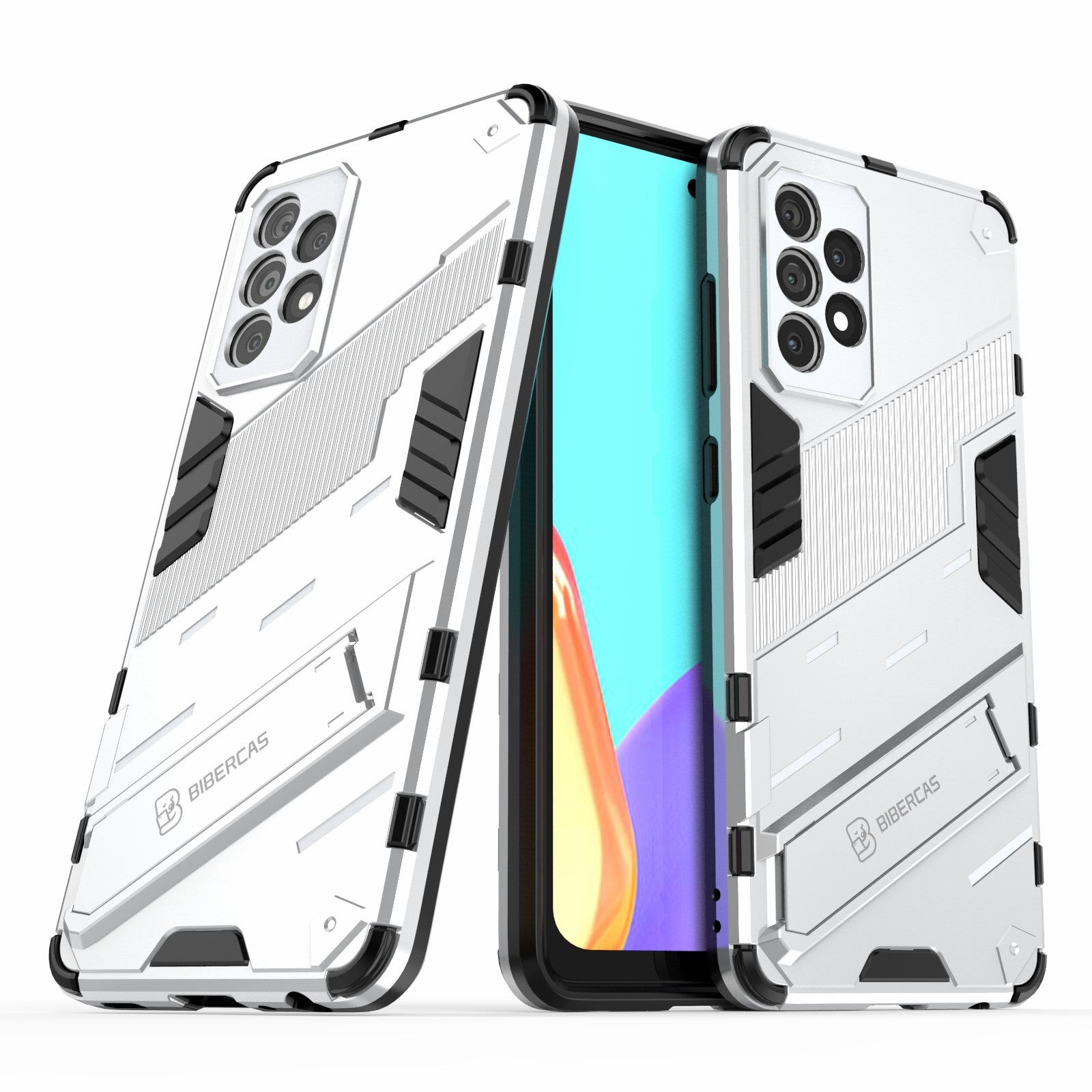 Armor Shockproof Military Hard PC + TPU Bumper Hybrid Protective Cover for Samsung Galaxy A52 4G/5G / A52s 5G