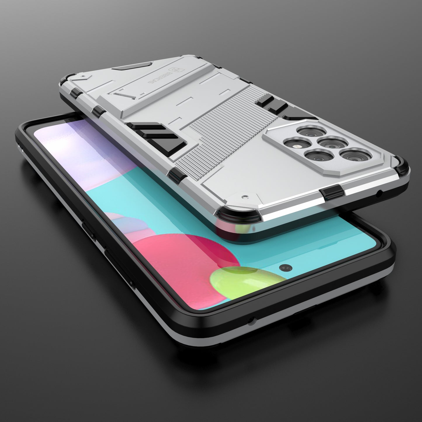 Armor Shockproof Military Hard PC + TPU Bumper Hybrid Protective Cover for Samsung Galaxy A52 4G/5G / A52s 5G