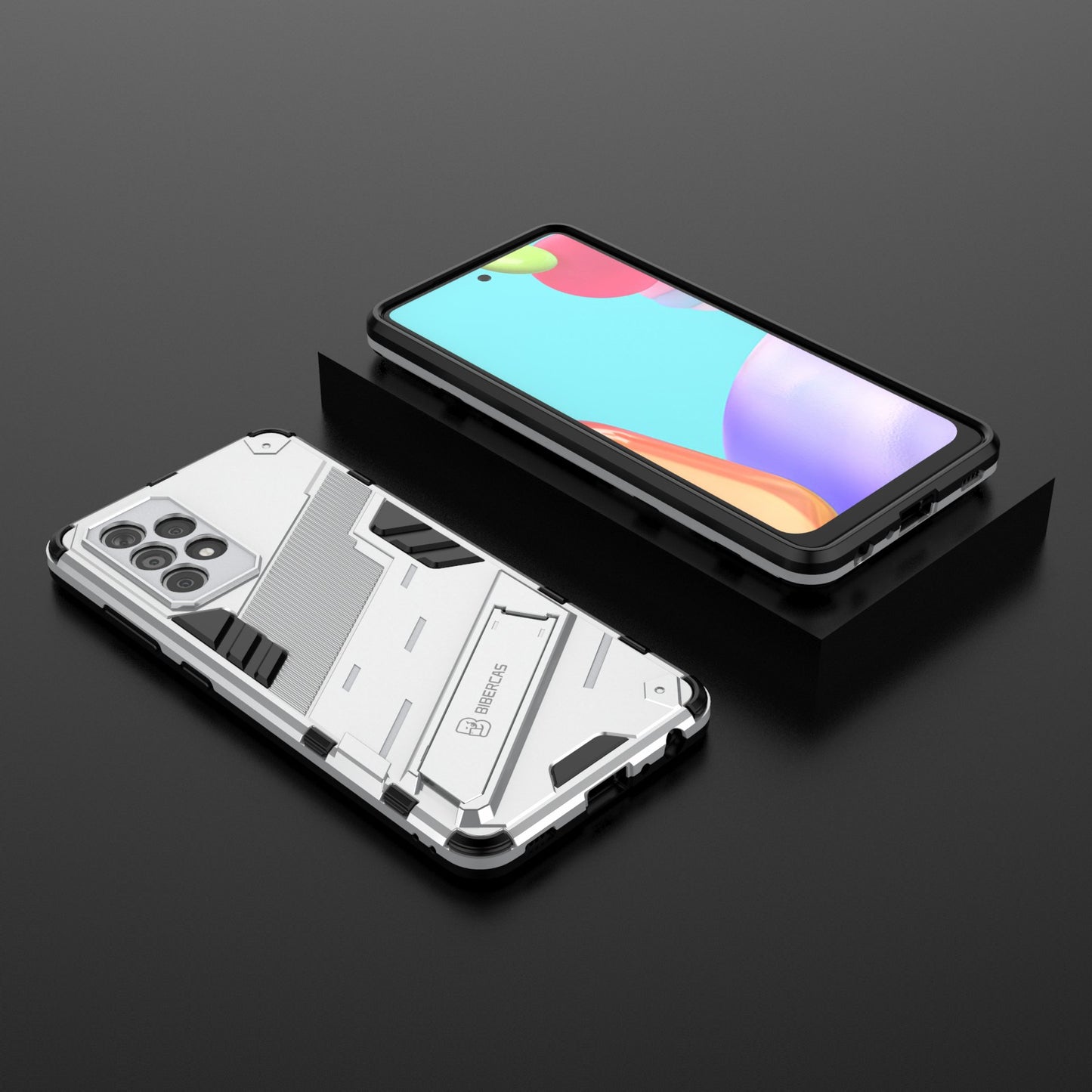 Armor Shockproof Military Hard PC + TPU Bumper Hybrid Protective Cover for Samsung Galaxy A52 4G/5G / A52s 5G