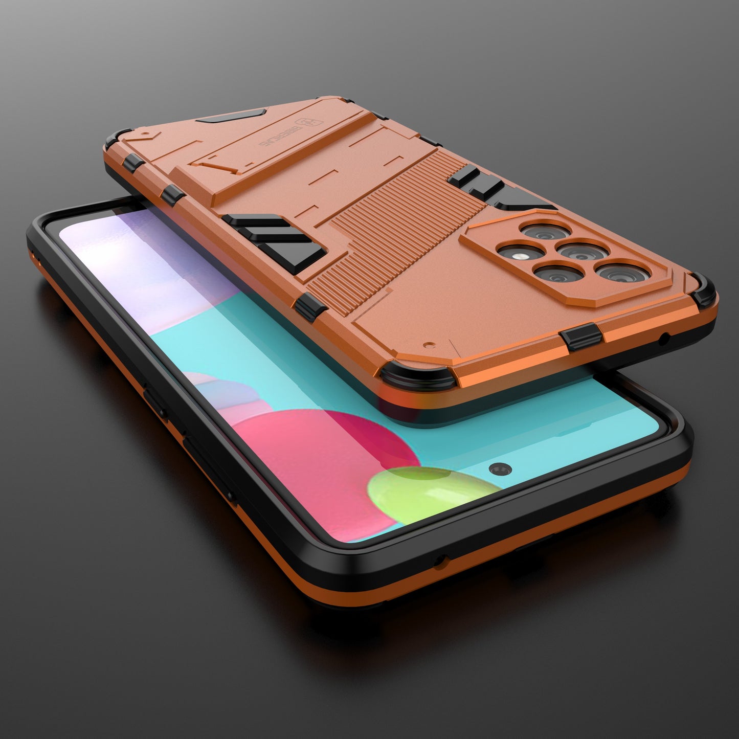 Armor Shockproof Military Hard PC + TPU Bumper Hybrid Protective Cover for Samsung Galaxy A52 4G/5G / A52s 5G