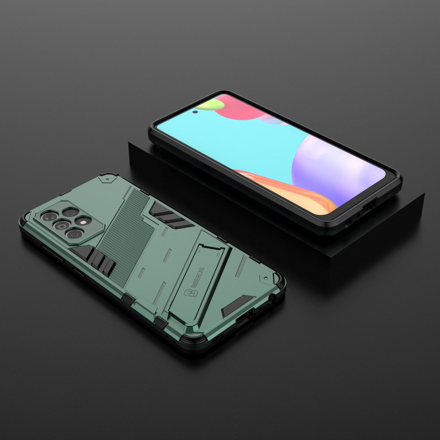 Armor Shockproof Military Hard PC + TPU Bumper Hybrid Protective Cover for Samsung Galaxy A52 4G/5G / A52s 5G
