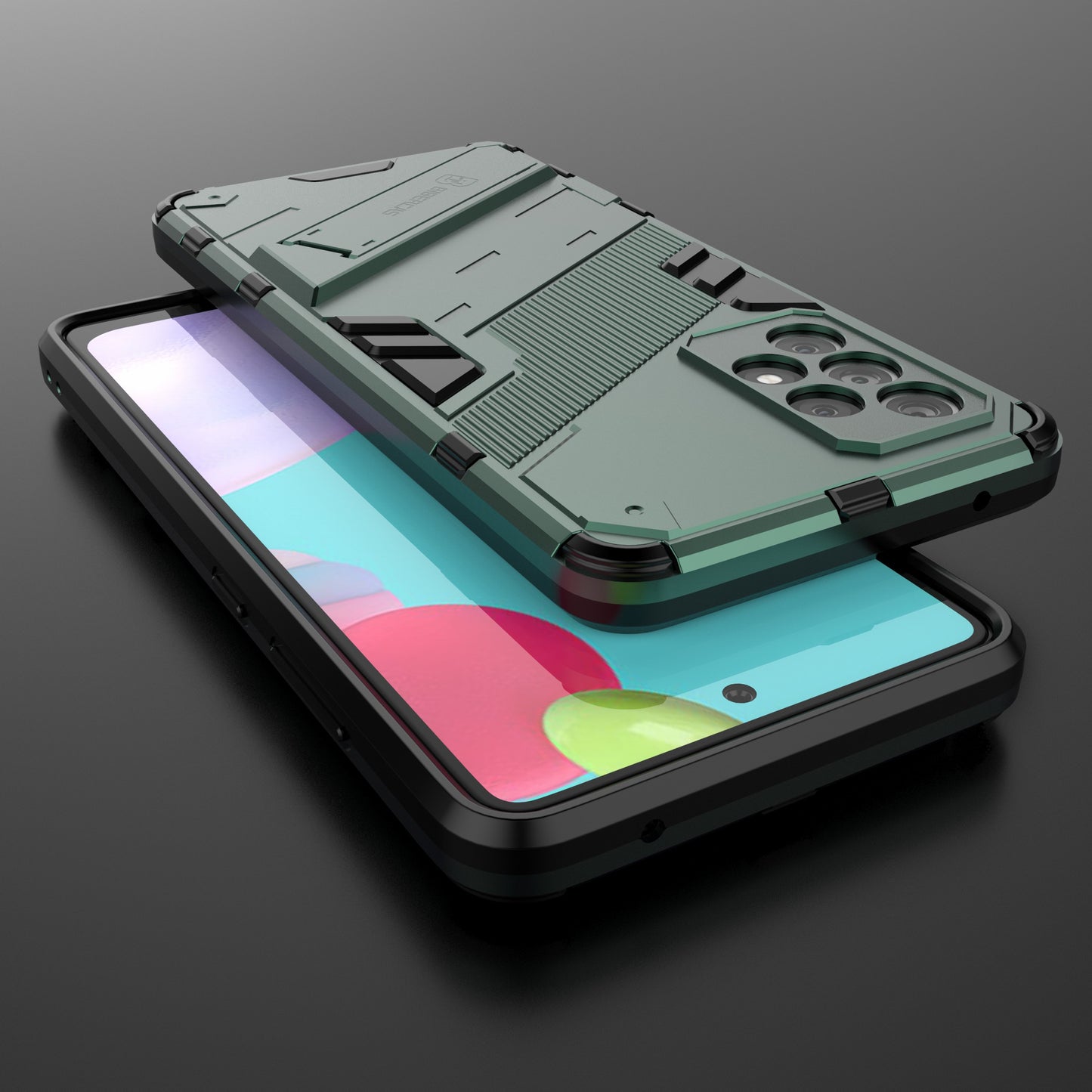 Armor Shockproof Military Hard PC + TPU Bumper Hybrid Protective Cover for Samsung Galaxy A52 4G/5G / A52s 5G