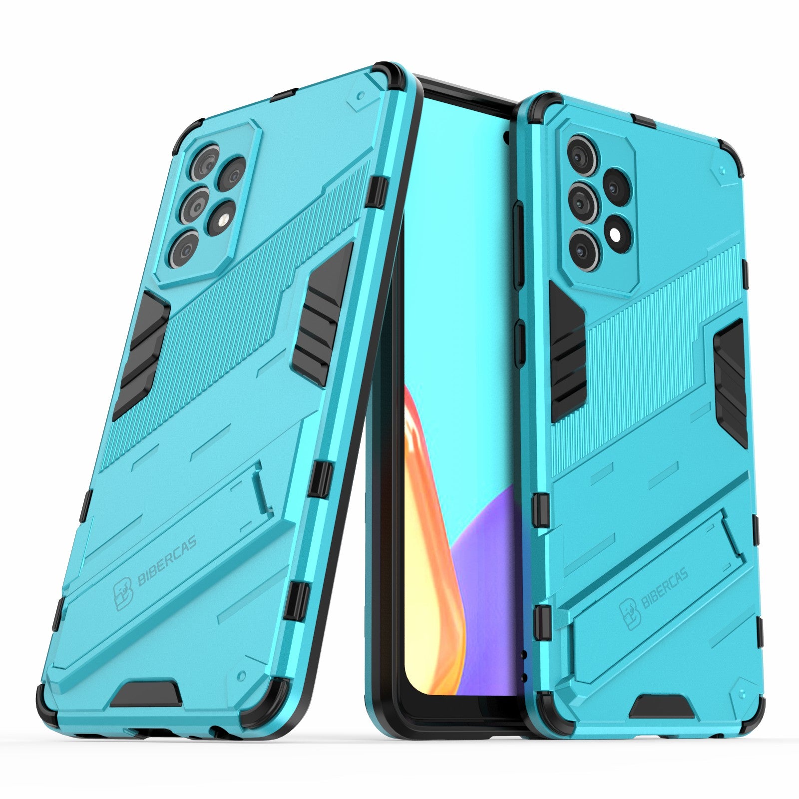 Armor Shockproof Military Hard PC + TPU Bumper Hybrid Protective Cover for Samsung Galaxy A52 4G/5G / A52s 5G