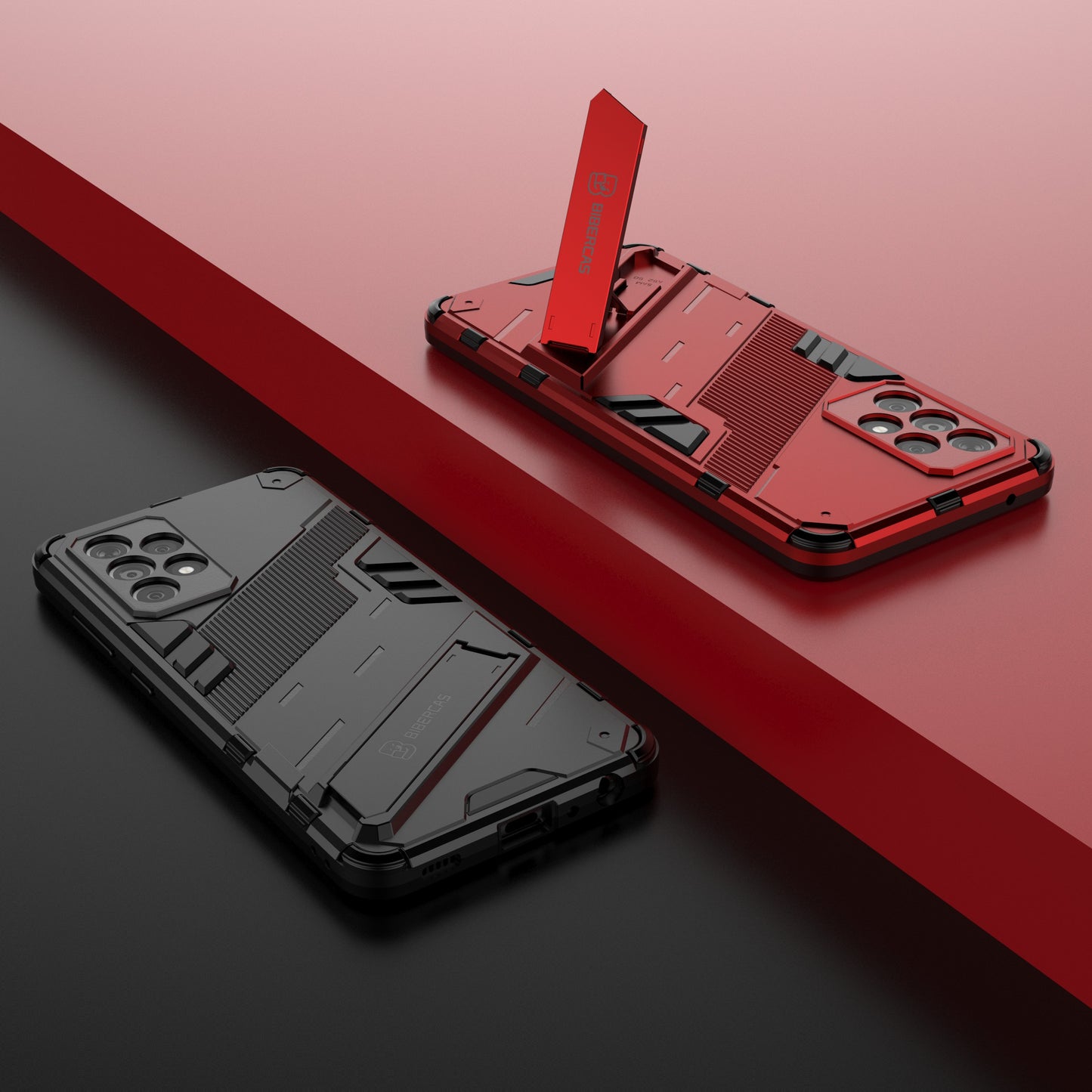 Armor Shockproof Military Hard PC + TPU Bumper Hybrid Protective Cover for Samsung Galaxy A52 4G/5G / A52s 5G