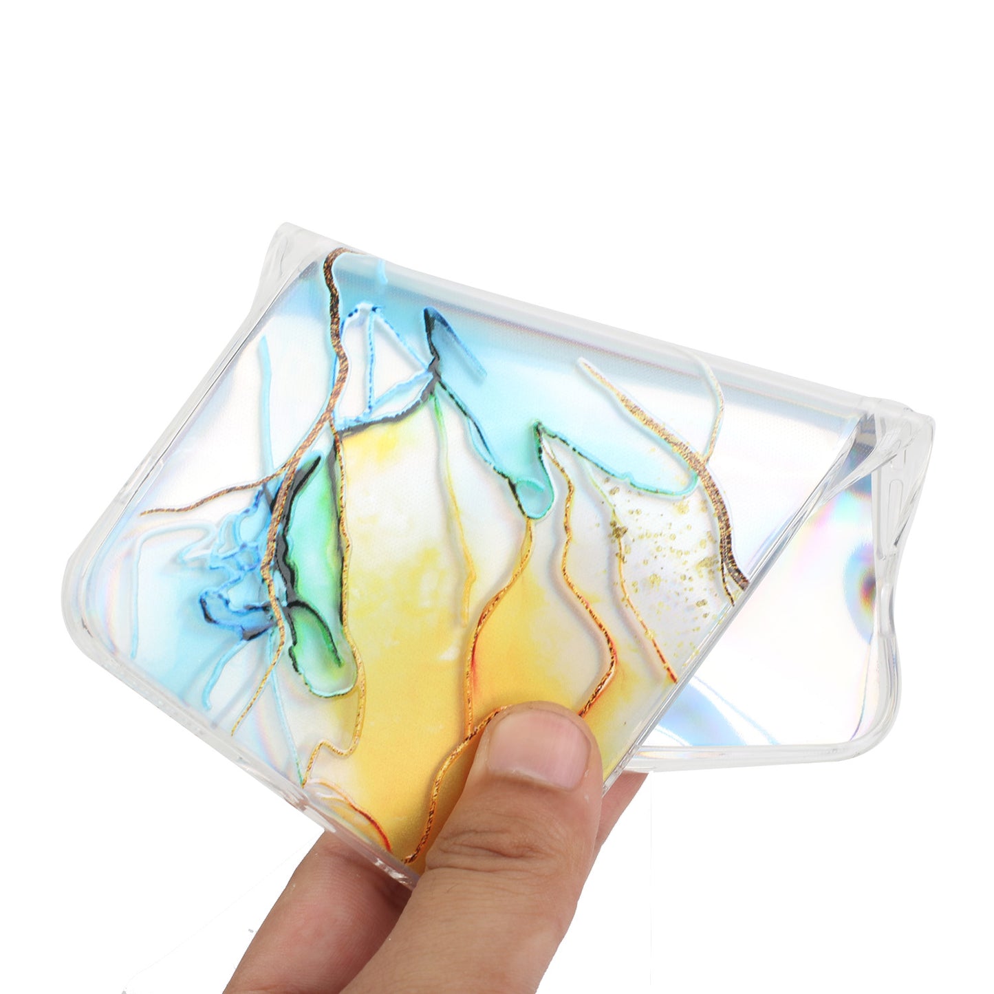 Marble Pattern Embossment Laser Design Anti Scratch TPU Case Cell Phone Cover Protector for Samsung Galaxy A52 4G/5G / A52s 5G