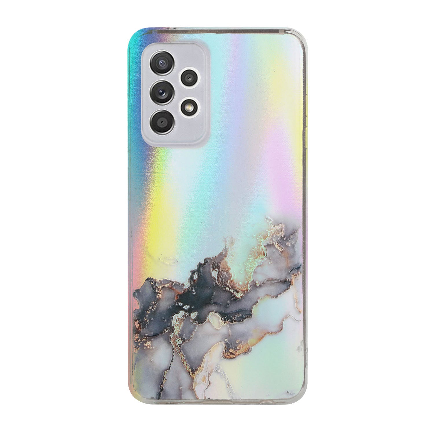 Marble Pattern Embossment Laser Design Anti Scratch TPU Case Cell Phone Cover Protector for Samsung Galaxy A52 4G/5G / A52s 5G