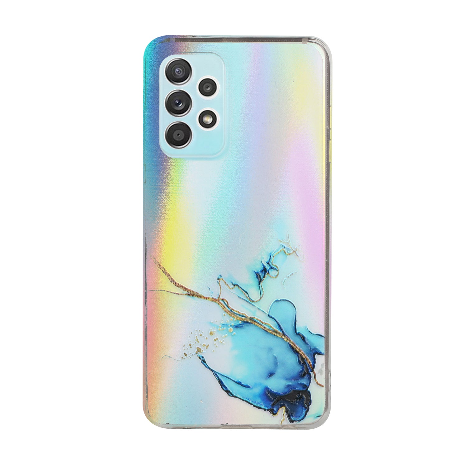 Marble Pattern Embossment Laser Design Anti Scratch TPU Case Cell Phone Cover Protector for Samsung Galaxy A52 4G/5G / A52s 5G