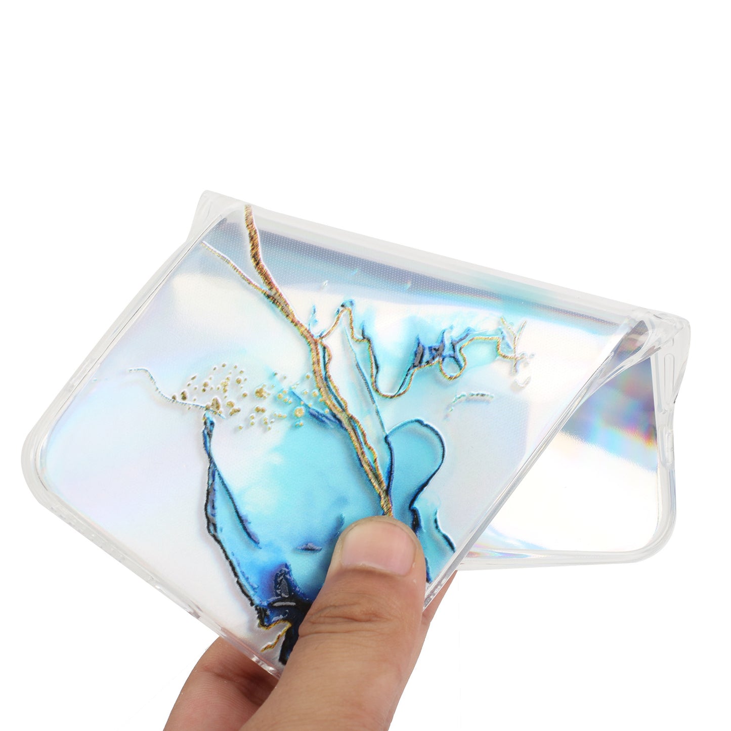 Marble Pattern Embossment Laser Design Anti Scratch TPU Case Cell Phone Cover Protector for Samsung Galaxy A52 4G/5G / A52s 5G