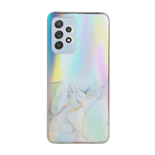 Marble Pattern Embossment Laser Design Anti Scratch TPU Case Cell Phone Cover Protector for Samsung Galaxy A52 4G/5G / A52s 5G