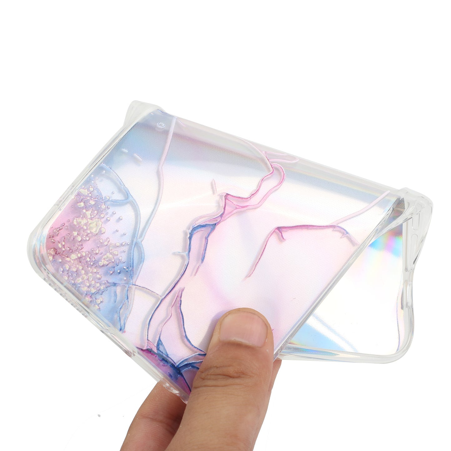 Marble Pattern Embossment Laser Design Anti Scratch TPU Case Cell Phone Cover Protector for Samsung Galaxy A52 4G/5G / A52s 5G
