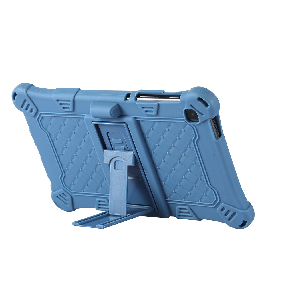 Kickstand Design PC + Silicone Protective Tablet Cover Case with Lanyard for Samsung Galaxy Tab A7 Lite 8.7-inch