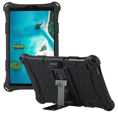 Kickstand Design PC + Silicone Protective Tablet Cover Case with Lanyard for Samsung Galaxy Tab A7 Lite 8.7-inch