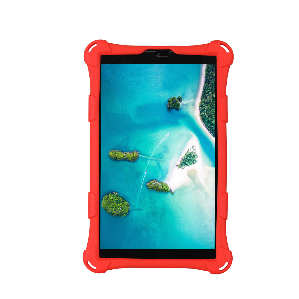 Kickstand Design PC + Silicone Protective Tablet Cover Case with Lanyard for Samsung Galaxy Tab A7 Lite 8.7-inch