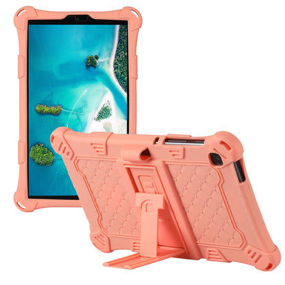 Kickstand Design PC + Silicone Protective Tablet Cover Case with Lanyard for Samsung Galaxy Tab A7 Lite 8.7-inch