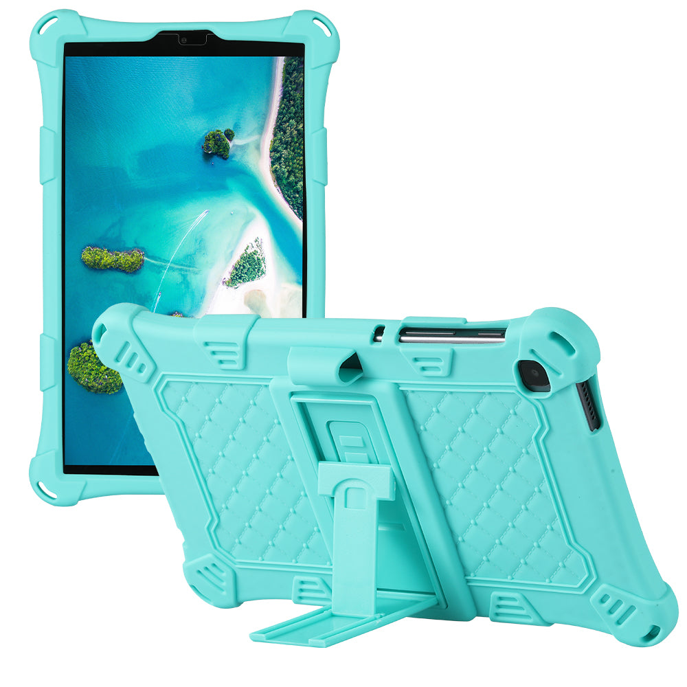 Kickstand Design PC + Silicone Protective Tablet Cover Case with Lanyard for Samsung Galaxy Tab A7 Lite 8.7-inch