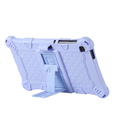 Kickstand Design PC + Silicone Protective Tablet Cover Case with Lanyard for Samsung Galaxy Tab A7 Lite 8.7-inch