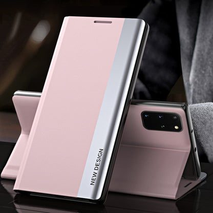Magnetic Auto-absorbed Stand Leather Phone Case for Samsung Galaxy S20 Plus