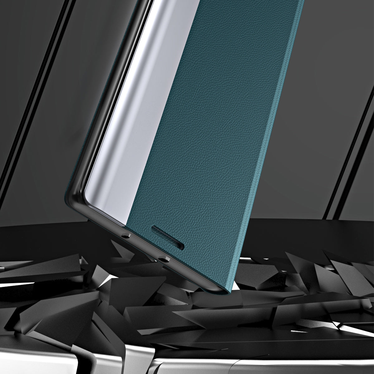 Magnetic Auto-absorbed Stand Leather Phone Case for Samsung Galaxy S20 Plus