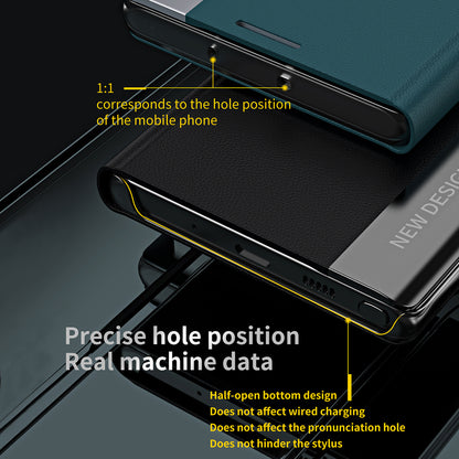 Magnetic Auto-absorbed Stand Leather Phone Case for Samsung Galaxy S20 Plus