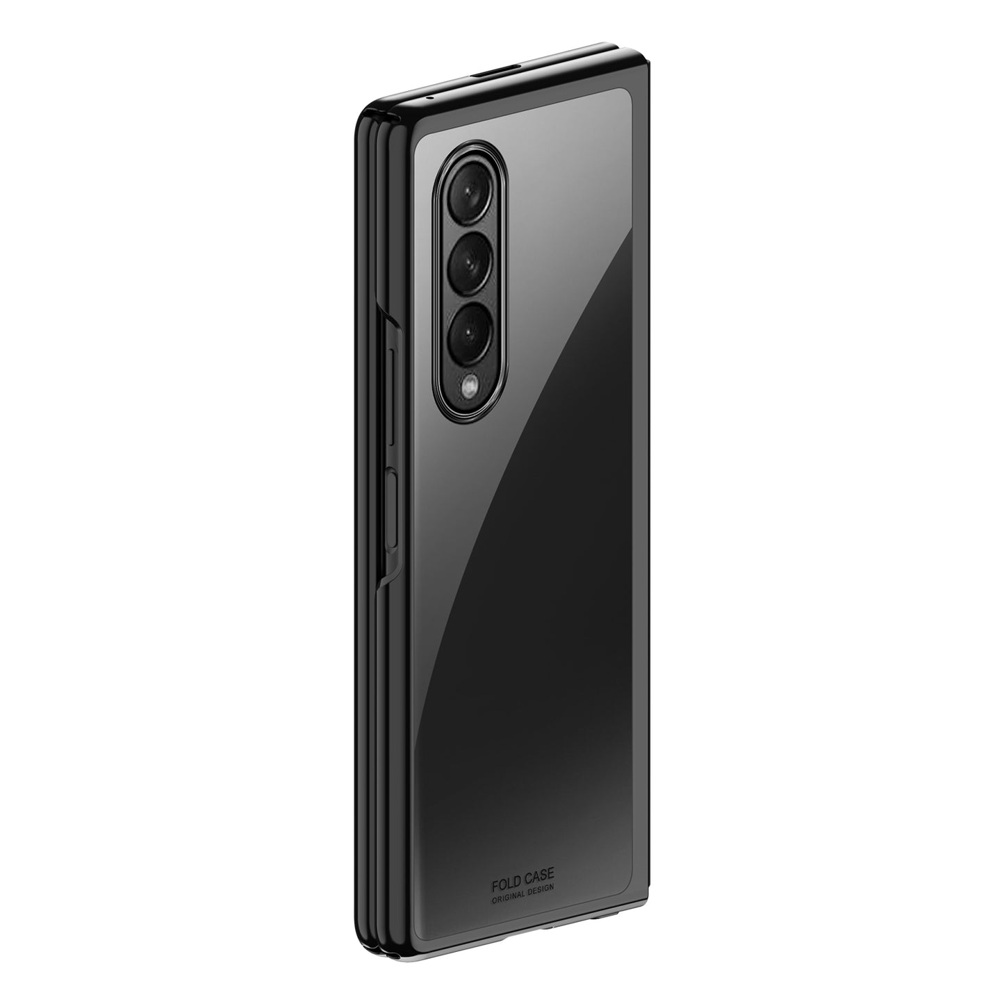 Electroplating Frame Design Folding PC Phone Cover Case for Samsung Galaxy Z Fold3 5G