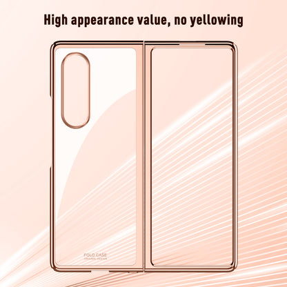 Electroplating Frame Design Folding PC Phone Cover Case for Samsung Galaxy Z Fold3 5G