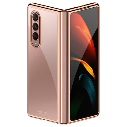 Electroplating Frame Design Folding PC Phone Cover Case for Samsung Galaxy Z Fold3 5G