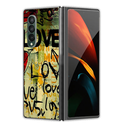 Pattern Printing Hard PC Phone Protective Case Cover for Samsung Galaxy Z Fold3 5G