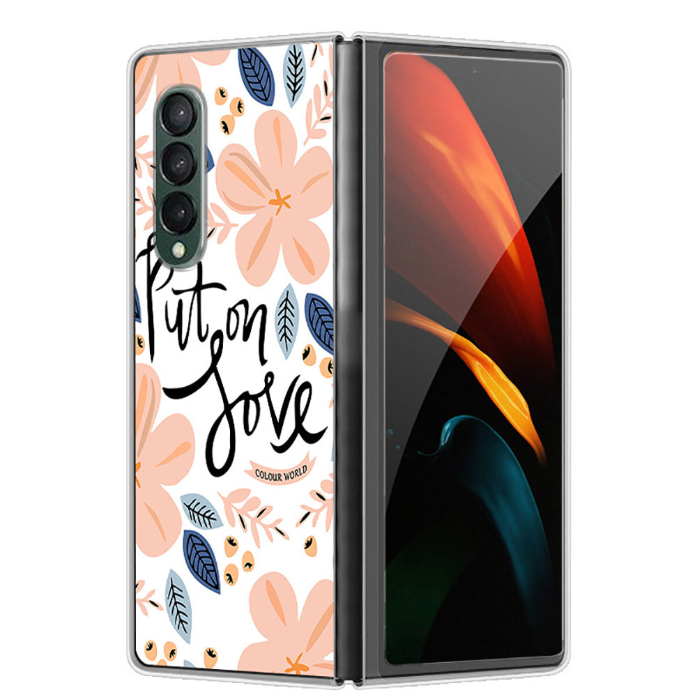 Pattern Printing Hard PC Phone Protective Case Cover for Samsung Galaxy Z Fold3 5G