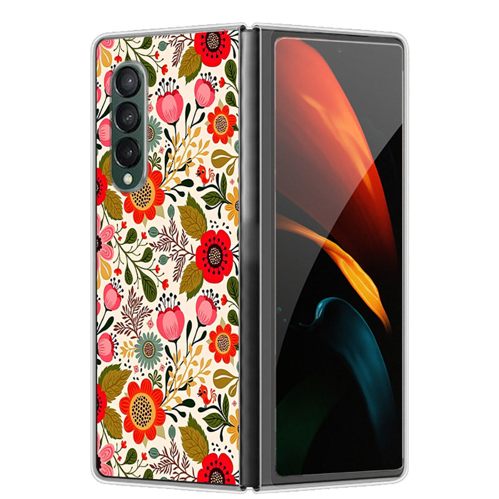 Pattern Printing Hard PC Phone Protective Case Cover for Samsung Galaxy Z Fold3 5G
